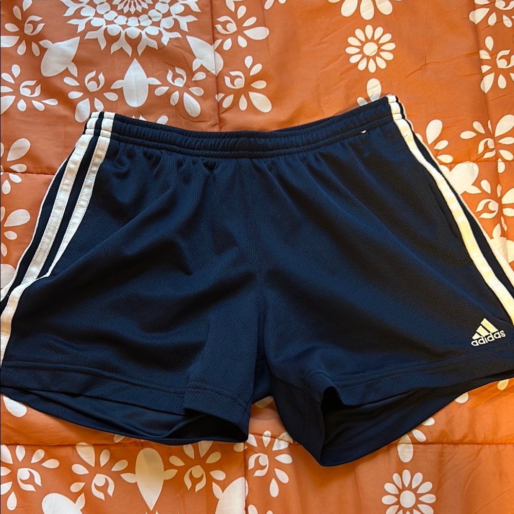 Adidas Women's Navy Blue Athletic Shorts